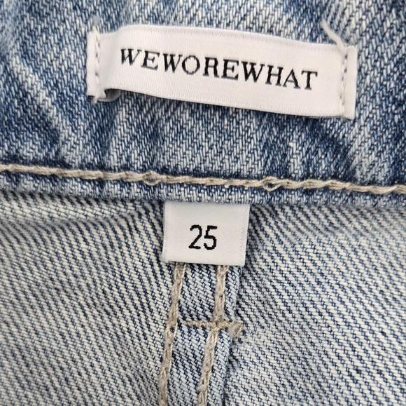 WeWoreWhat Split Hem Jeans Light Wash Sz 25 - Picture 5 of 6